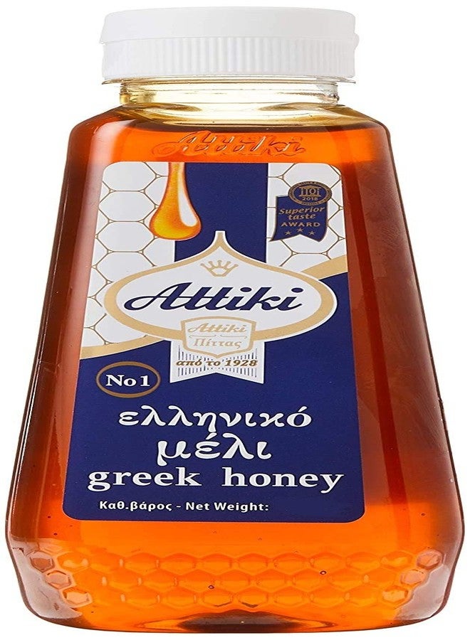 Attiki Pure Greek Honey with Thyme, Wild Flowers and Herbs, Perfect for Baking, Cooking, Lemonade and Tea, 9.5 oz (270 grams), Bottle - Image 1